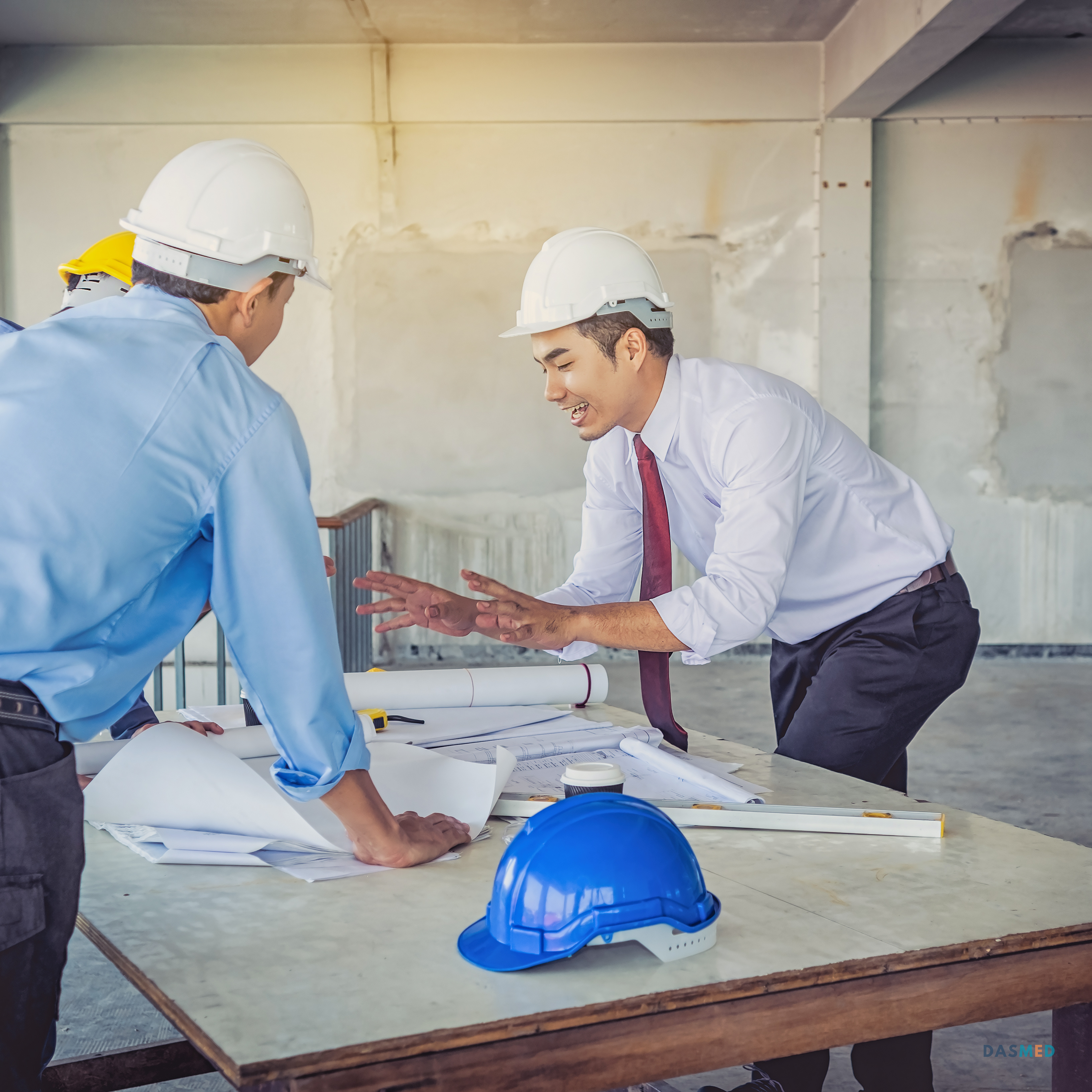 consultor demonstra projeto